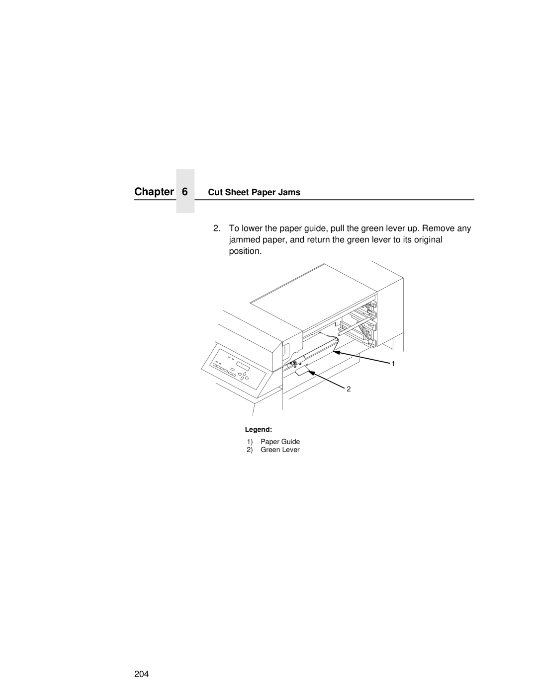 Printronix L5035 user manual Cut Sheet Paper Jams 