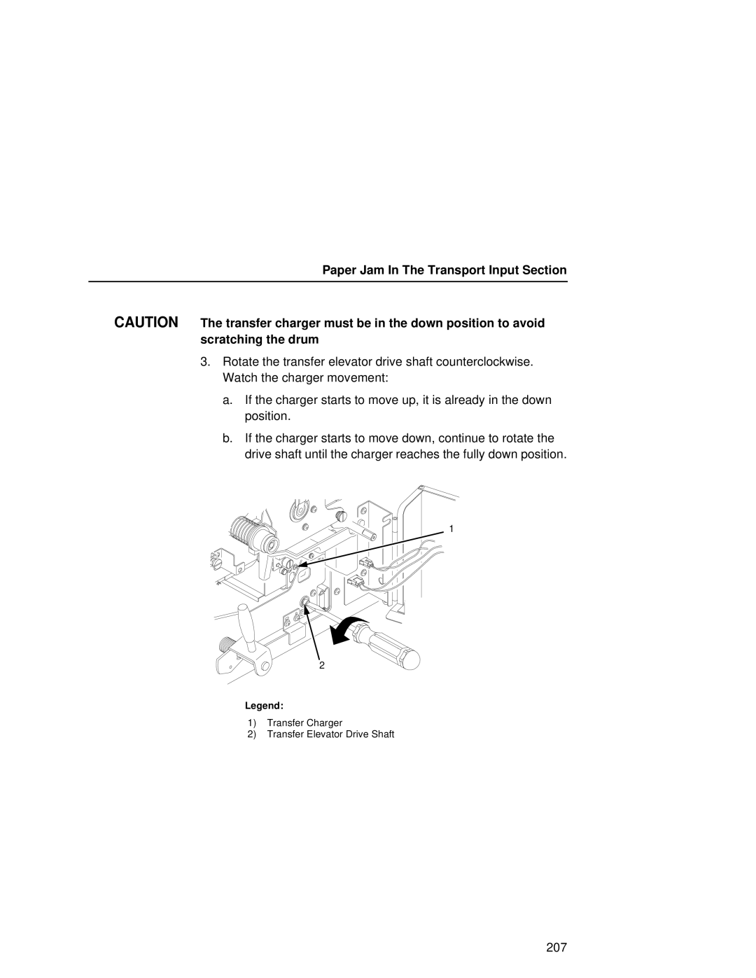 Printronix L5035 user manual Paper Jam In The Transport Input Section 