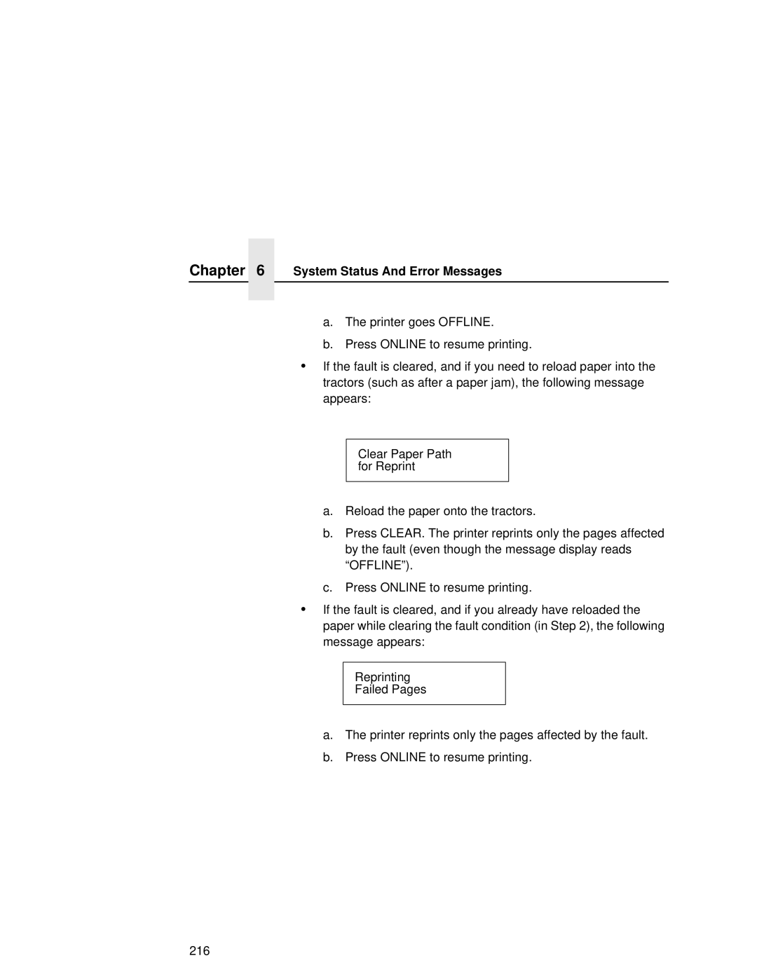 Printronix L5035 user manual Chapter 