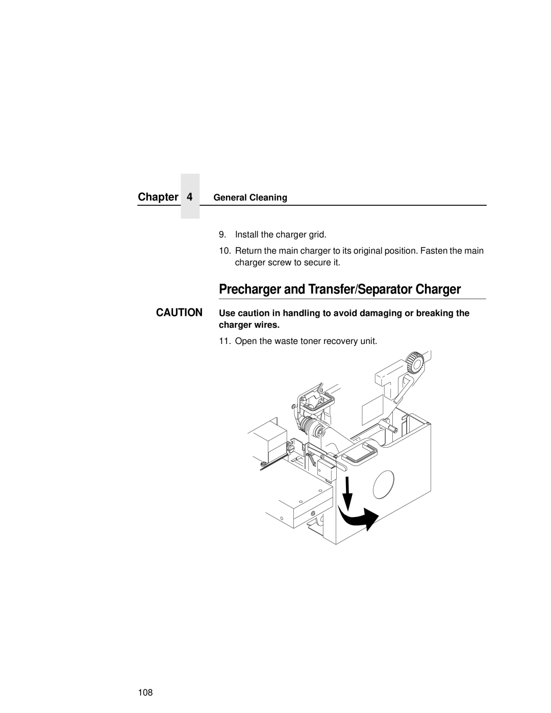 Printronix L5535 manual Precharger and Transfer/Separator Charger 