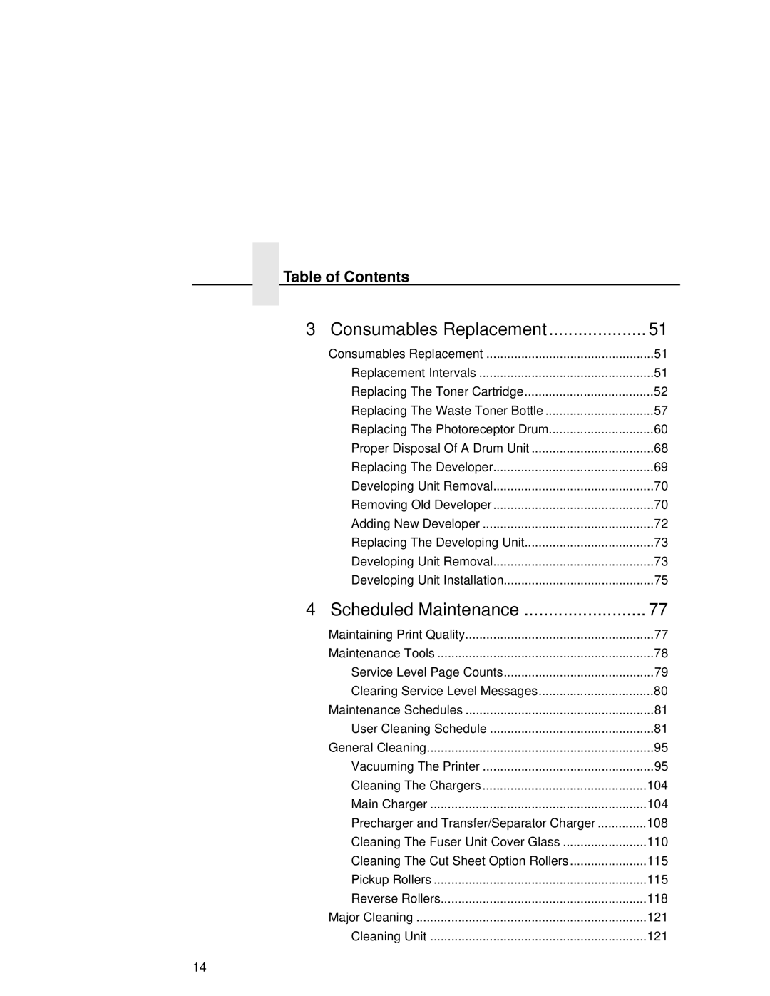 Printronix L5535 manual Scheduled Maintenance 