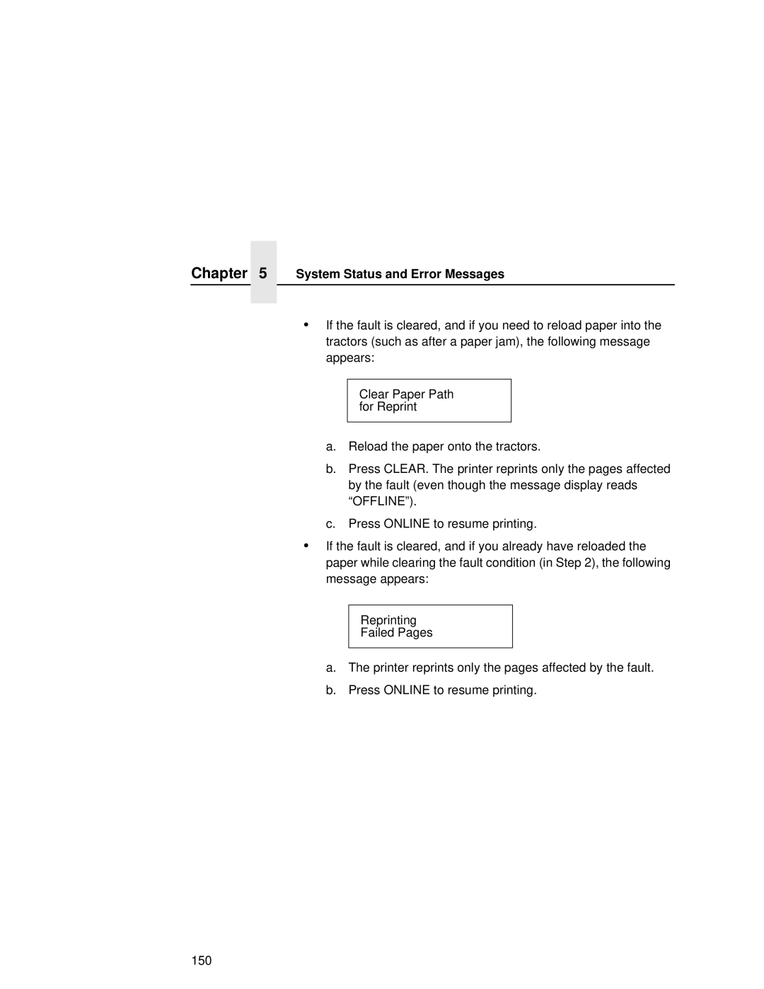 Printronix L5535 manual Chapter 