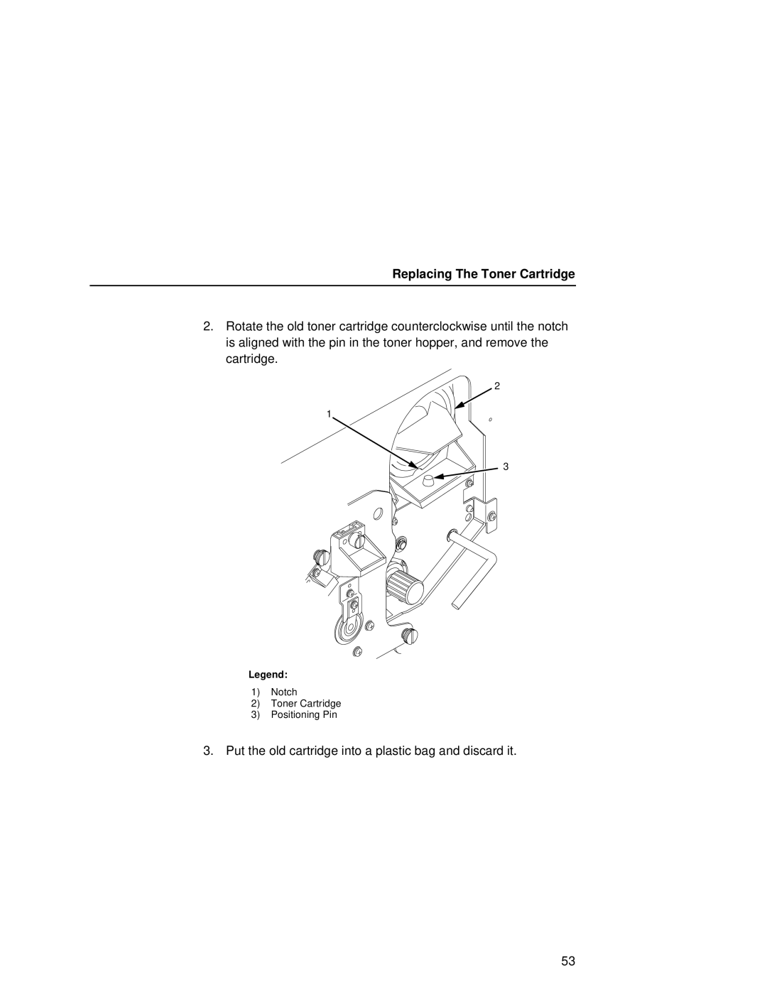 Printronix L5535 manual Replacing The Toner Cartridge 