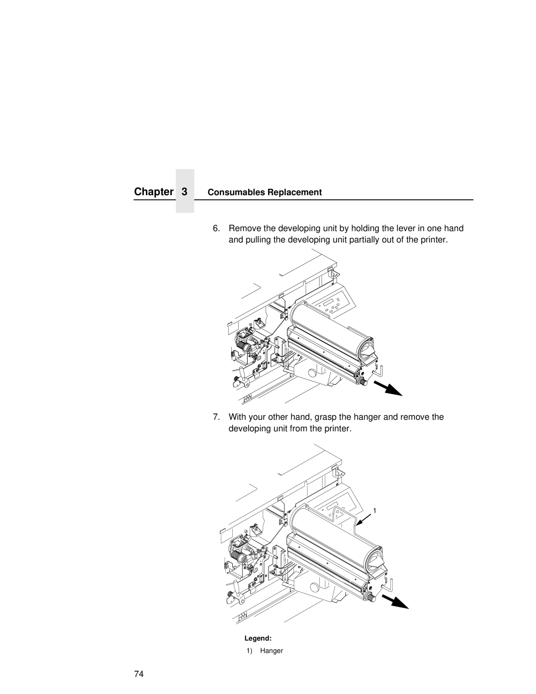 Printronix L5535 manual Hanger 