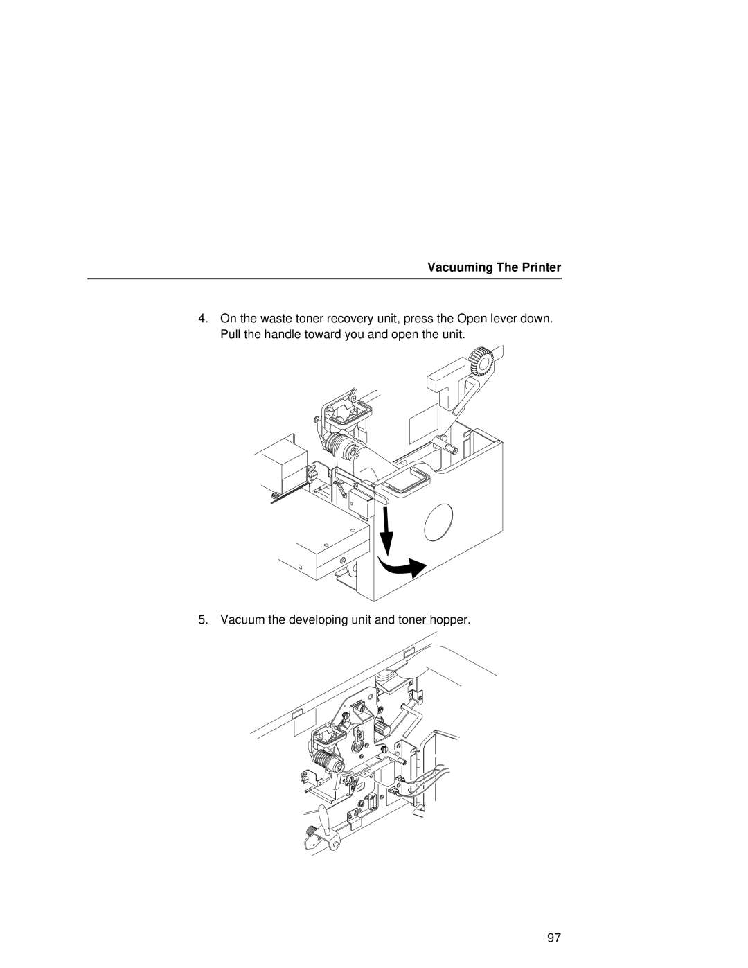 Printronix L5535 manual Vacuuming The Printer 