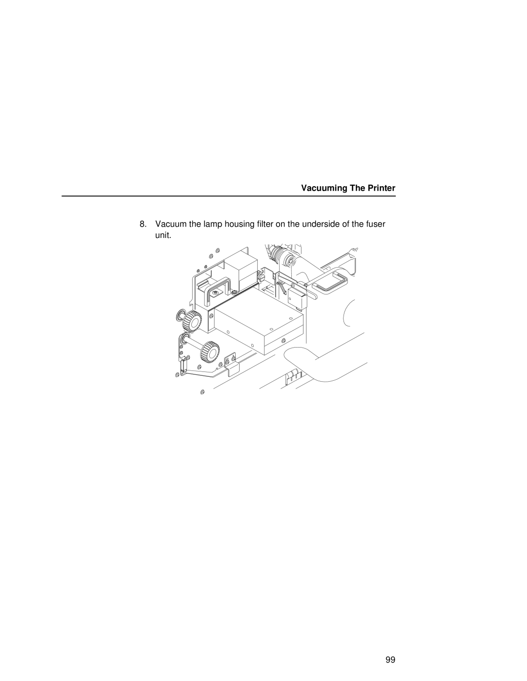 Printronix L5535 manual Vacuuming The Printer 