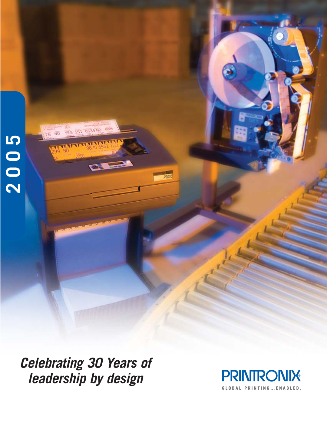 Printronix laser printers manual 2 0 0, Celebrating 30 Years of leadership by design 