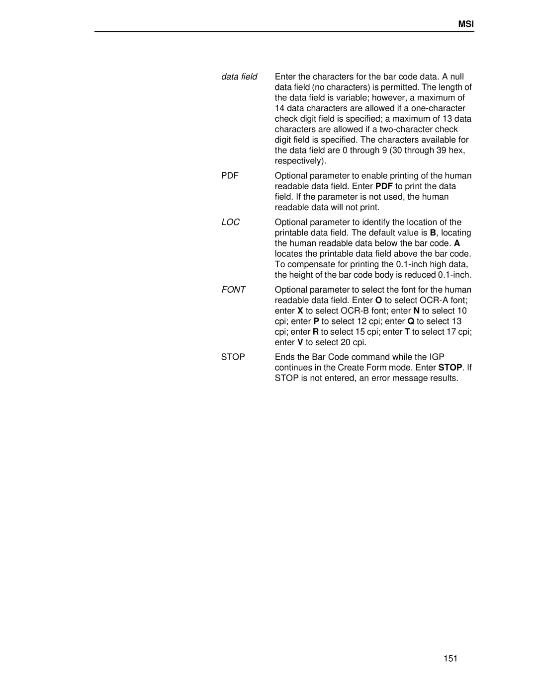 Printronix LQH-HWTM manual 151 