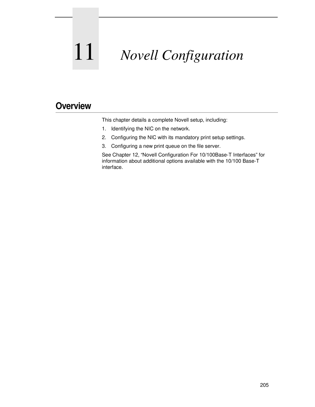 Printronix P5000LJ user manual Novell Configuration, Overview 