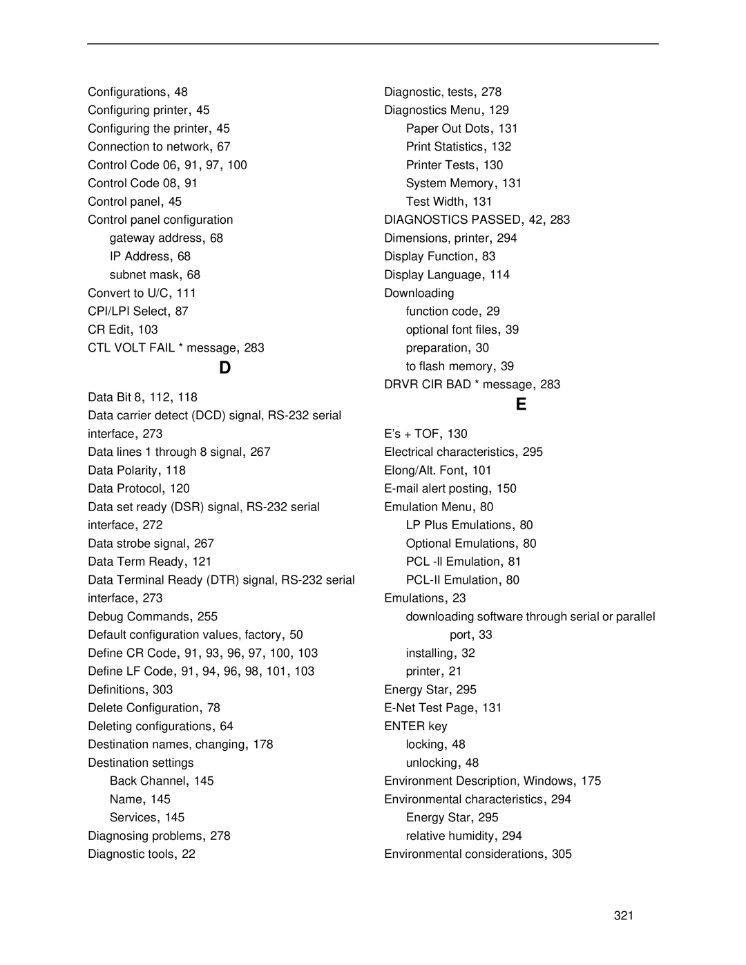 Printronix P5000LJ user manual Diagnostics PASSED, 42 