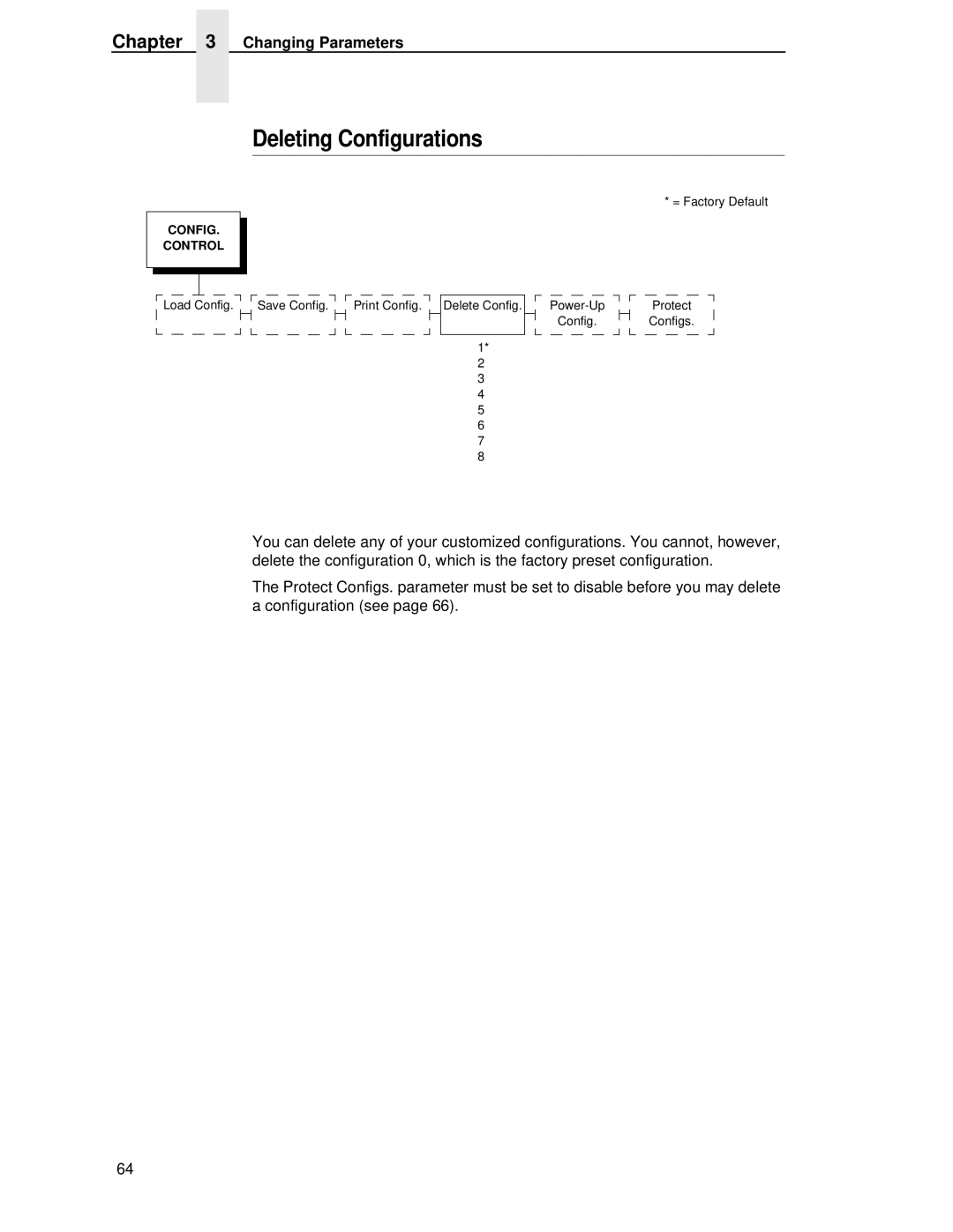 Printronix P5000LJ user manual Deleting Configurations 