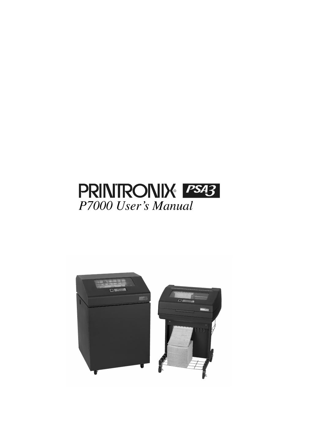 Printronix user manual P7000 User’s Manual 