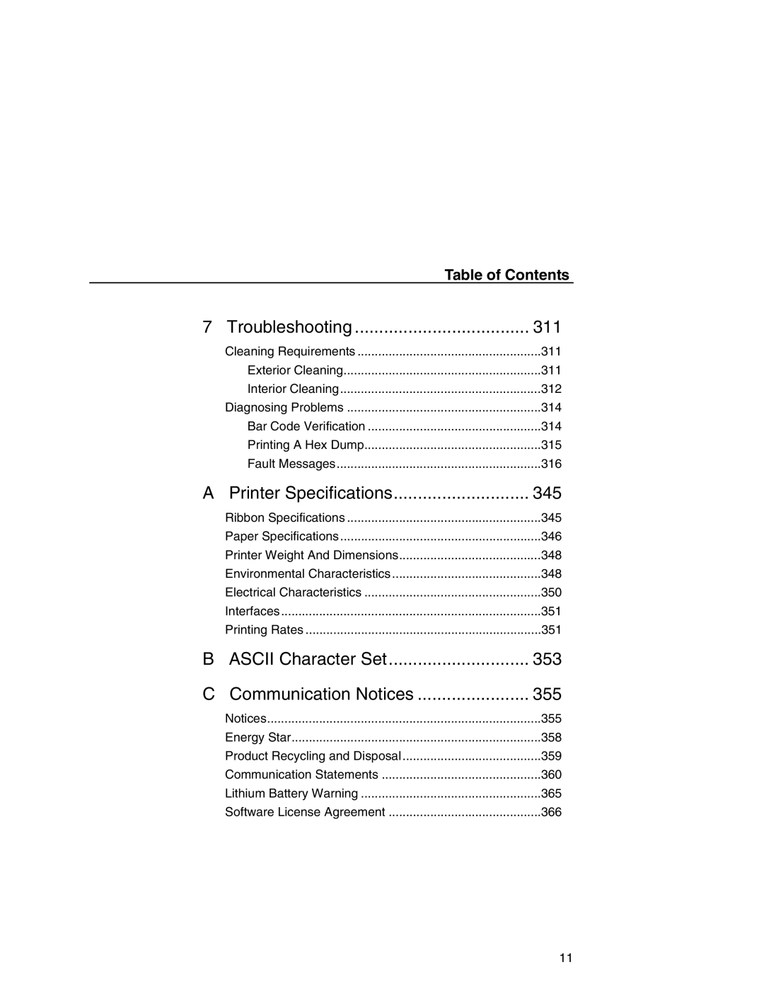 Printronix P7000 user manual 353 