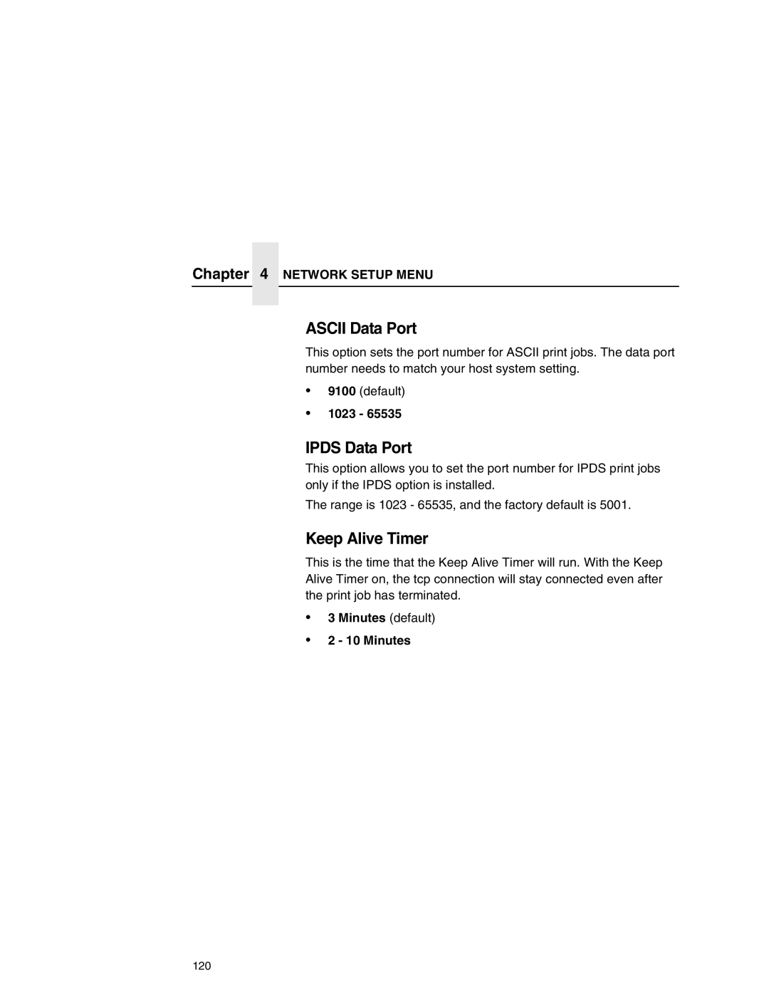 Printronix P7000 user manual 120 