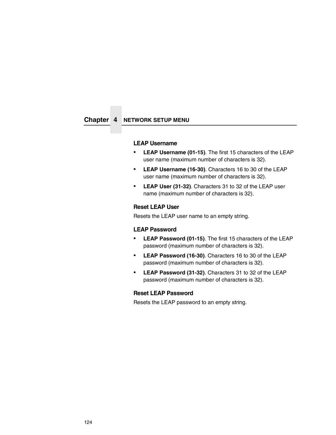 Printronix P7000 user manual Reset Leap User 