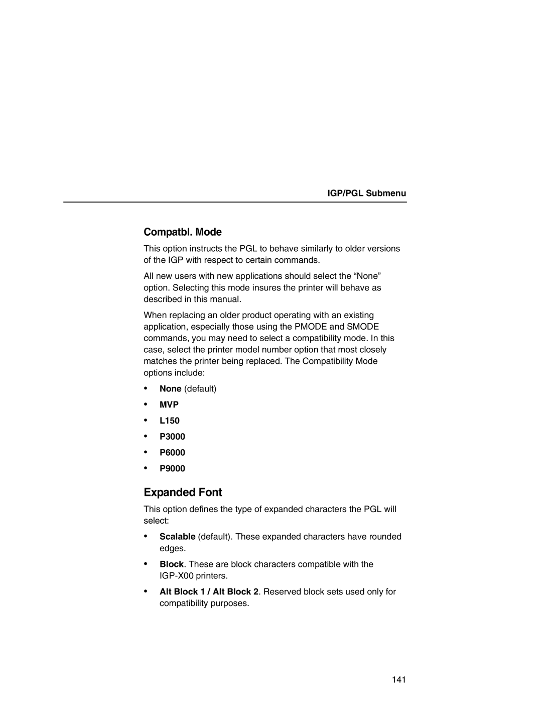 Printronix P7000 user manual Expanded Font, L150 P3000 P6000 P9000 