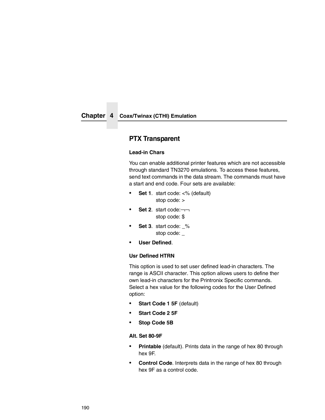 Printronix P7000 user manual 190 