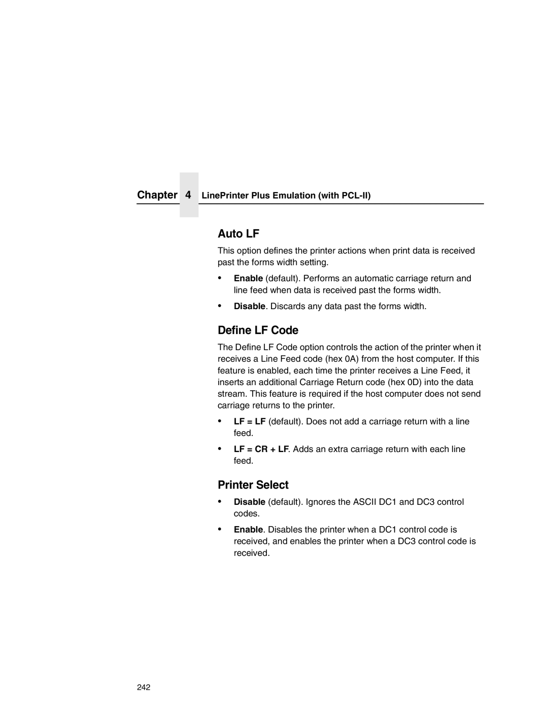 Printronix P7000 user manual 242 