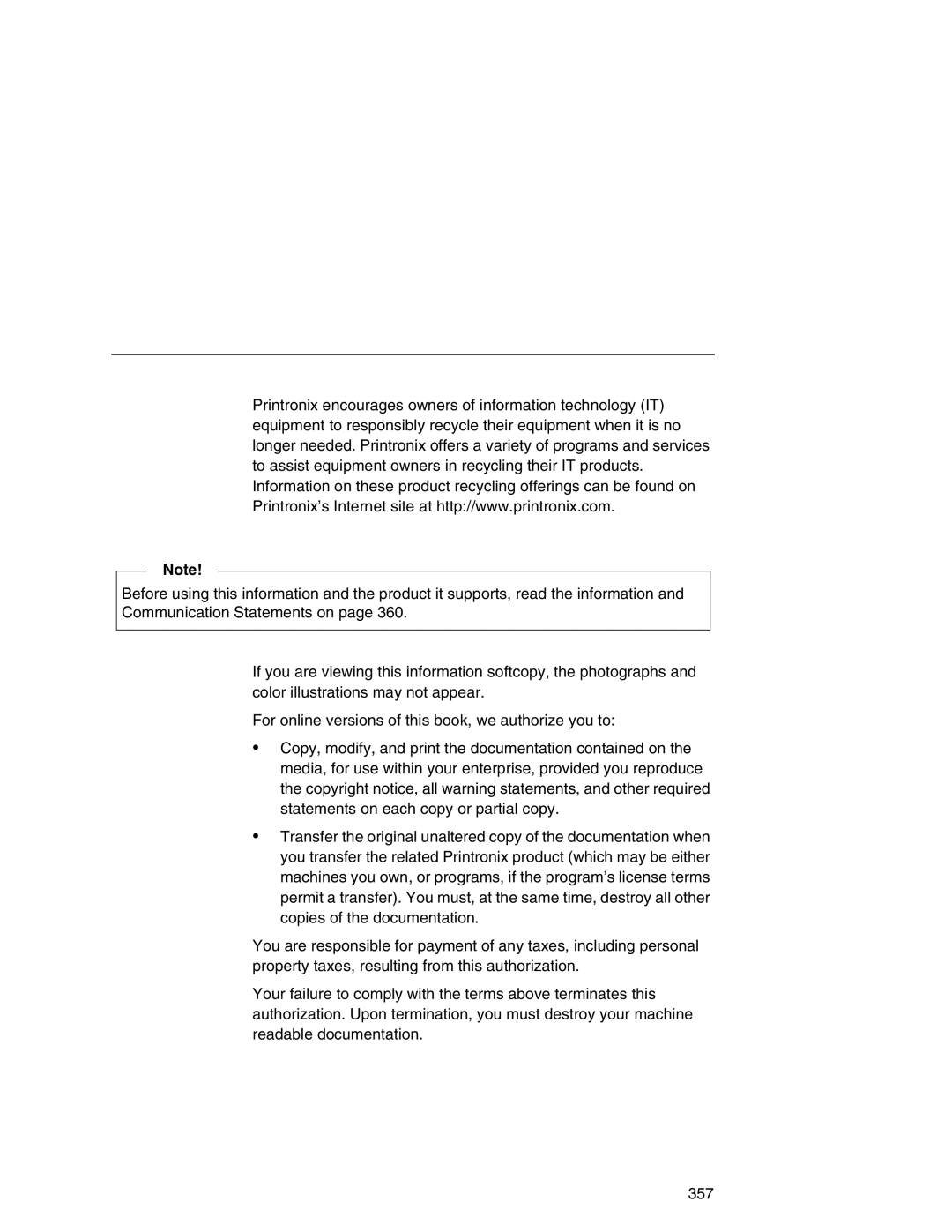 Printronix P7000 user manual 