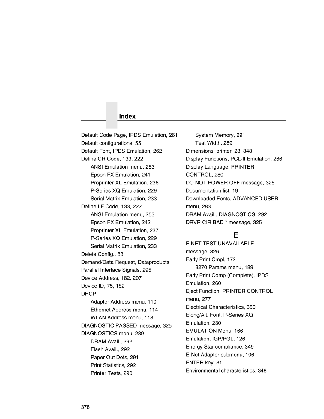 Printronix P7000 user manual Dhcp, Control 