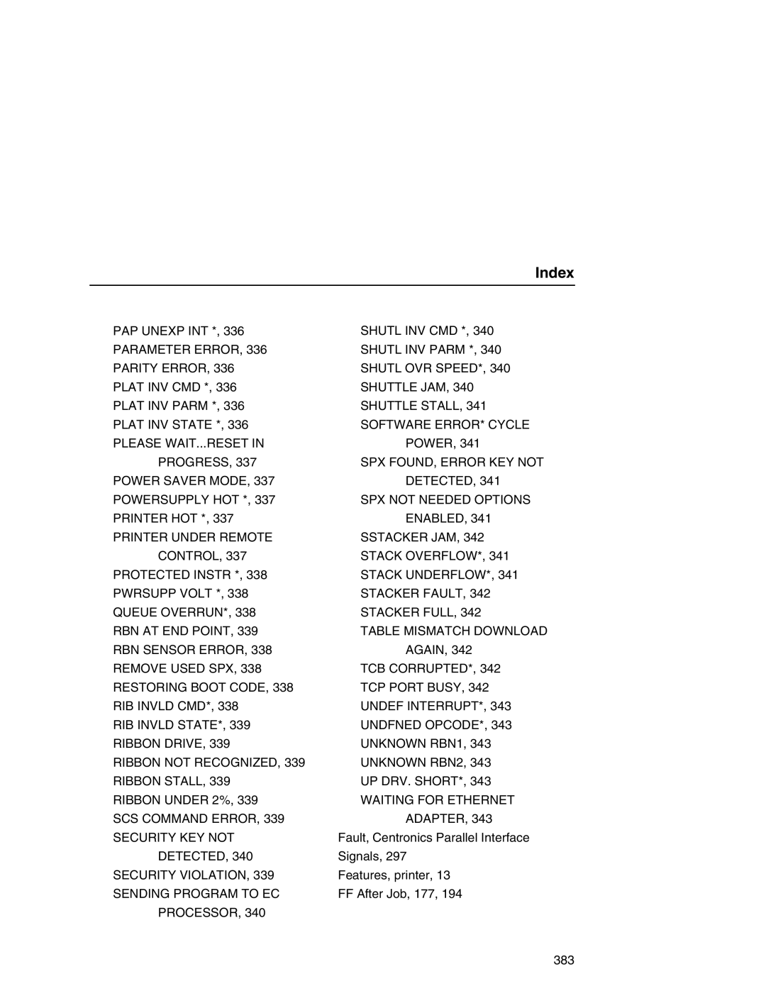 Printronix P7000 user manual Power 