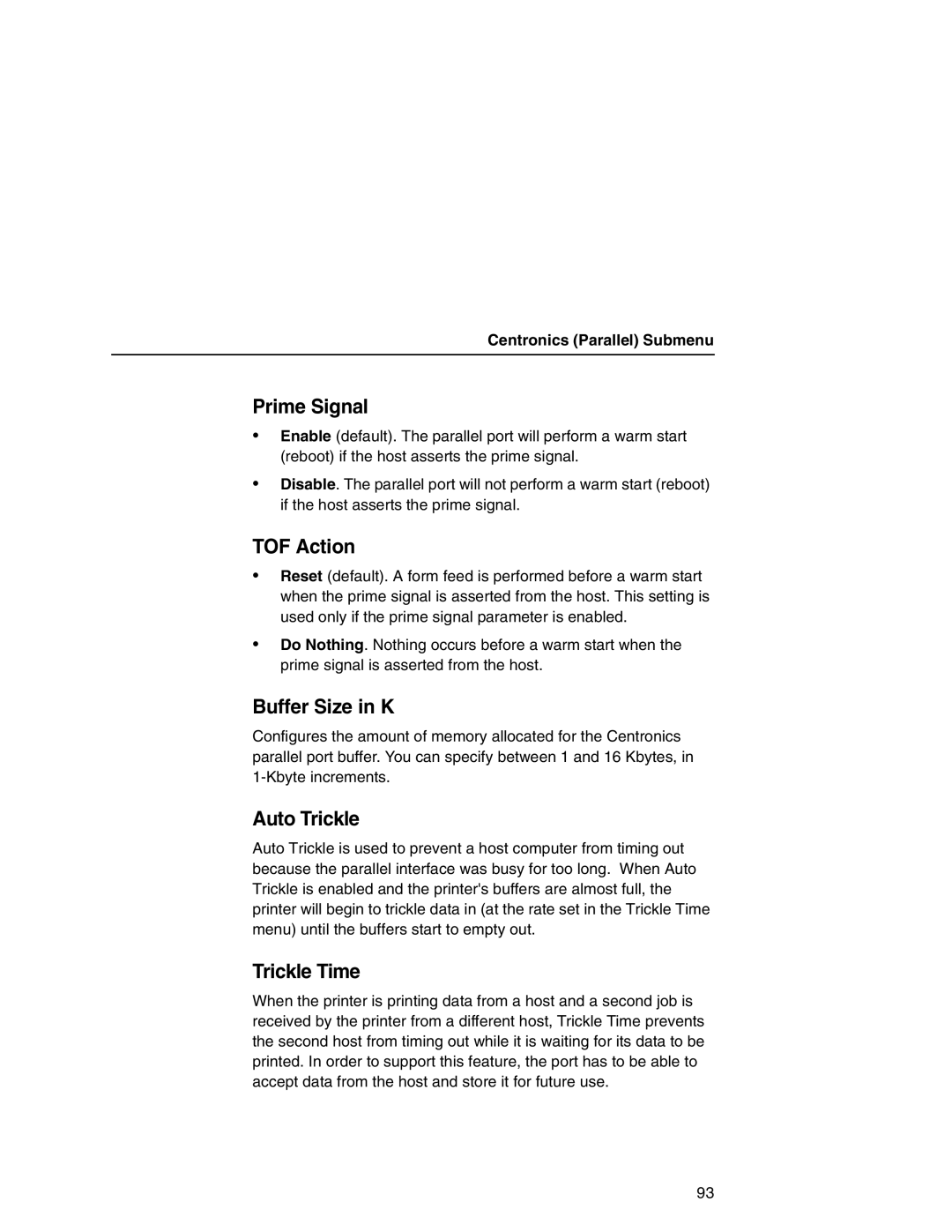 Printronix P7000 user manual Prime Signal 