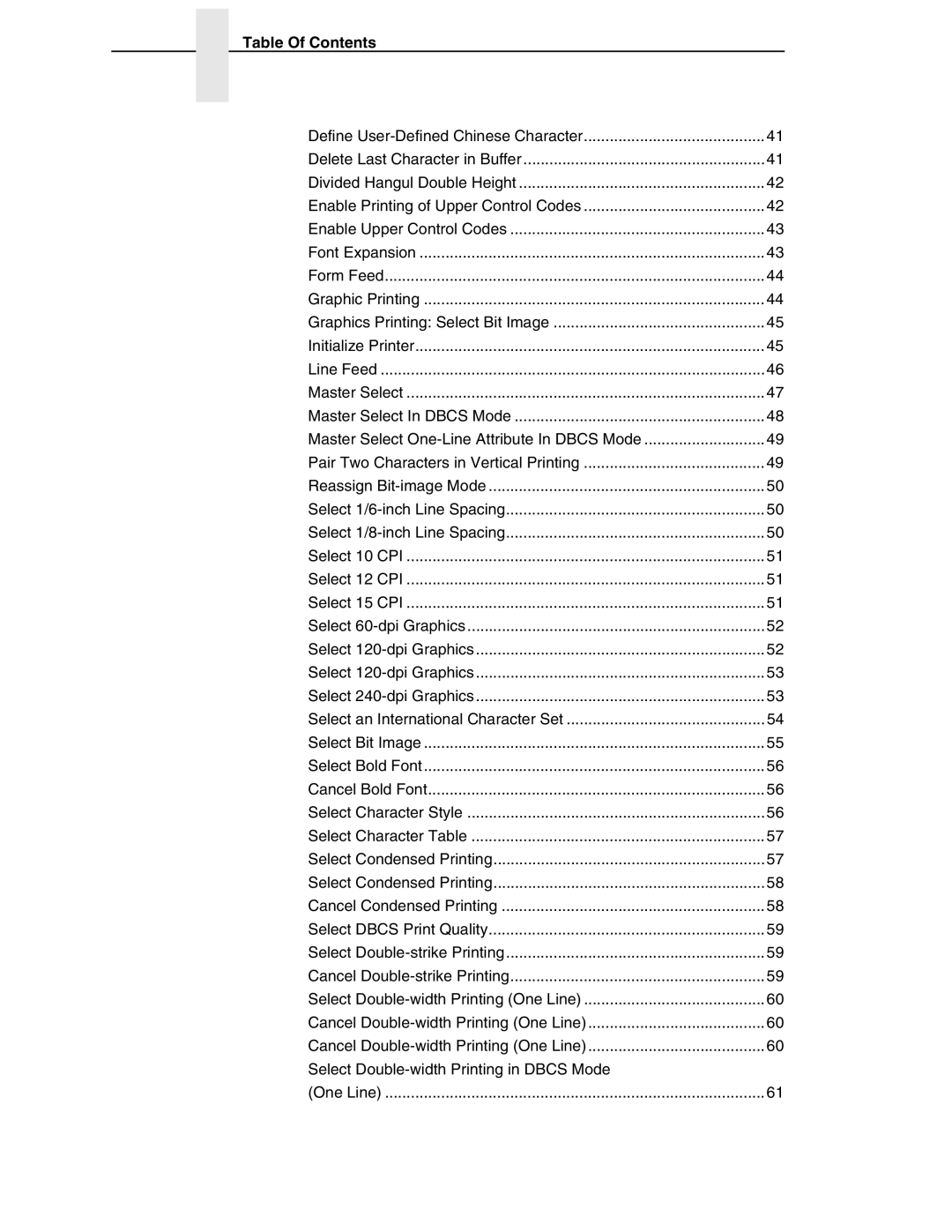 Printronix PSA3, P7000 H-Series manual Table Of Contents 