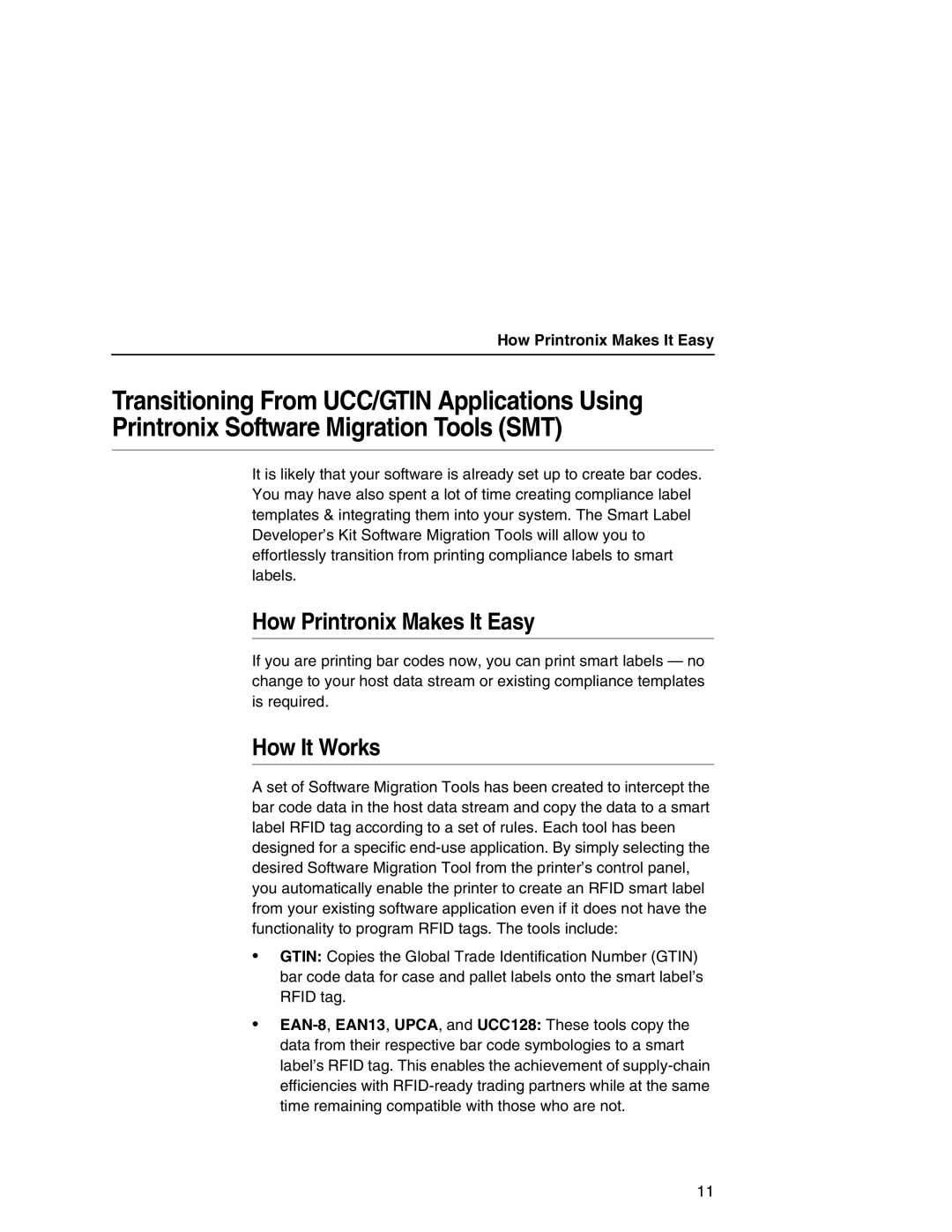 Printronix SL5000e manual How Printronix Makes It Easy, How It Works 