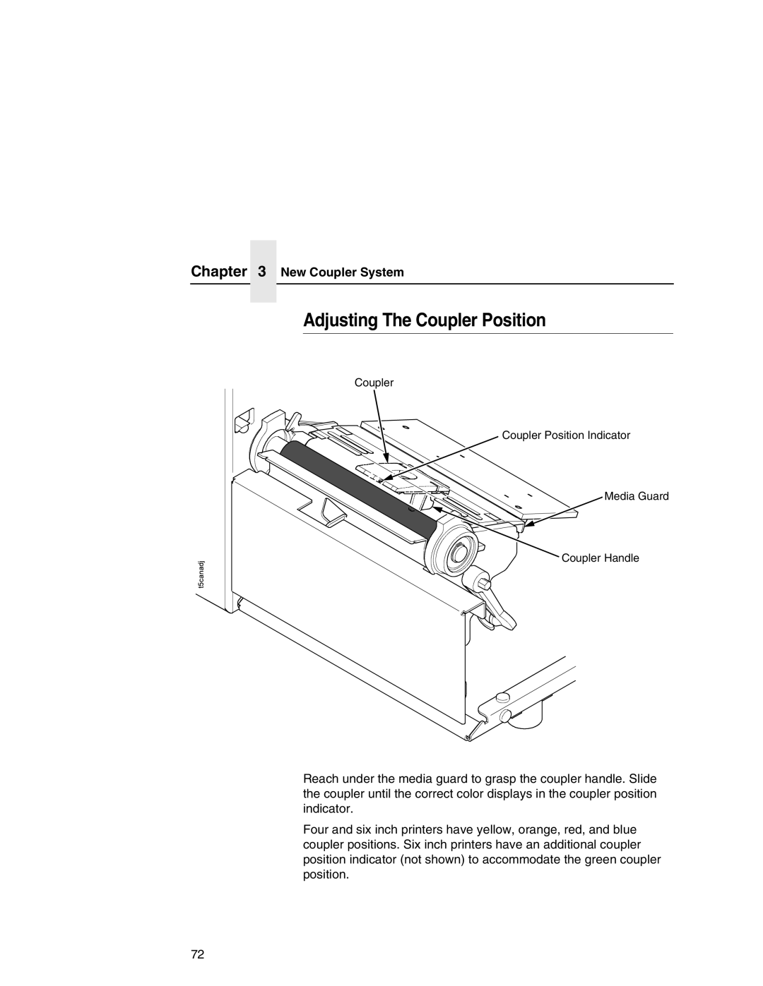 Printronix SL5000r MP manual Adjusting The Coupler Position, New Coupler System 