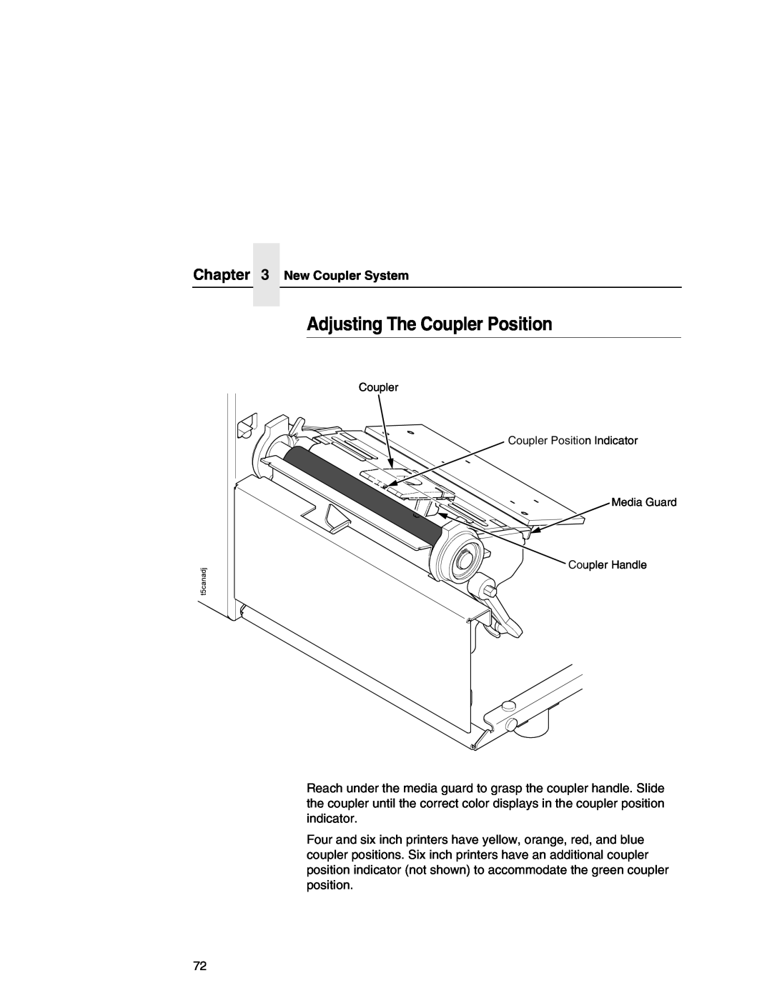 Printronix SL5000r MP manual Adjusting The Coupler Position, New Coupler System 
