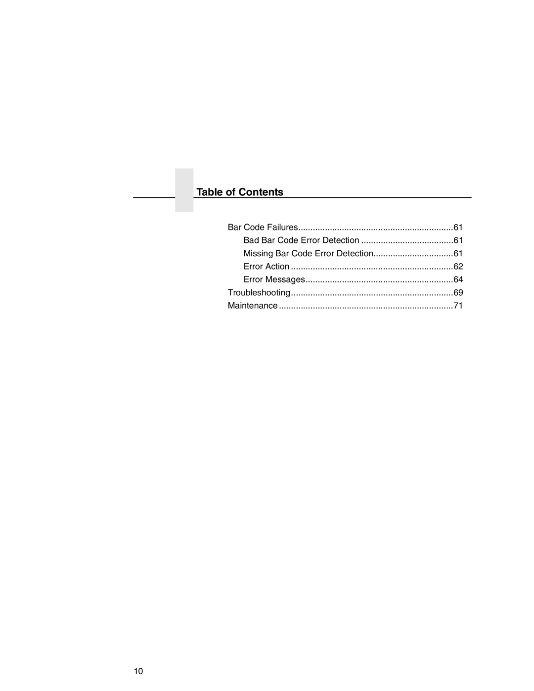 Printronix T5000e Series user manual Table of Contents 