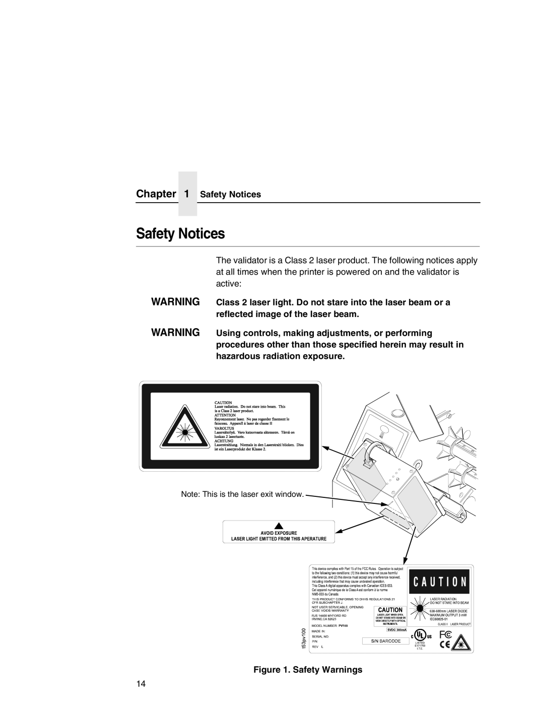 Printronix T5000e Series user manual Safety Notices 