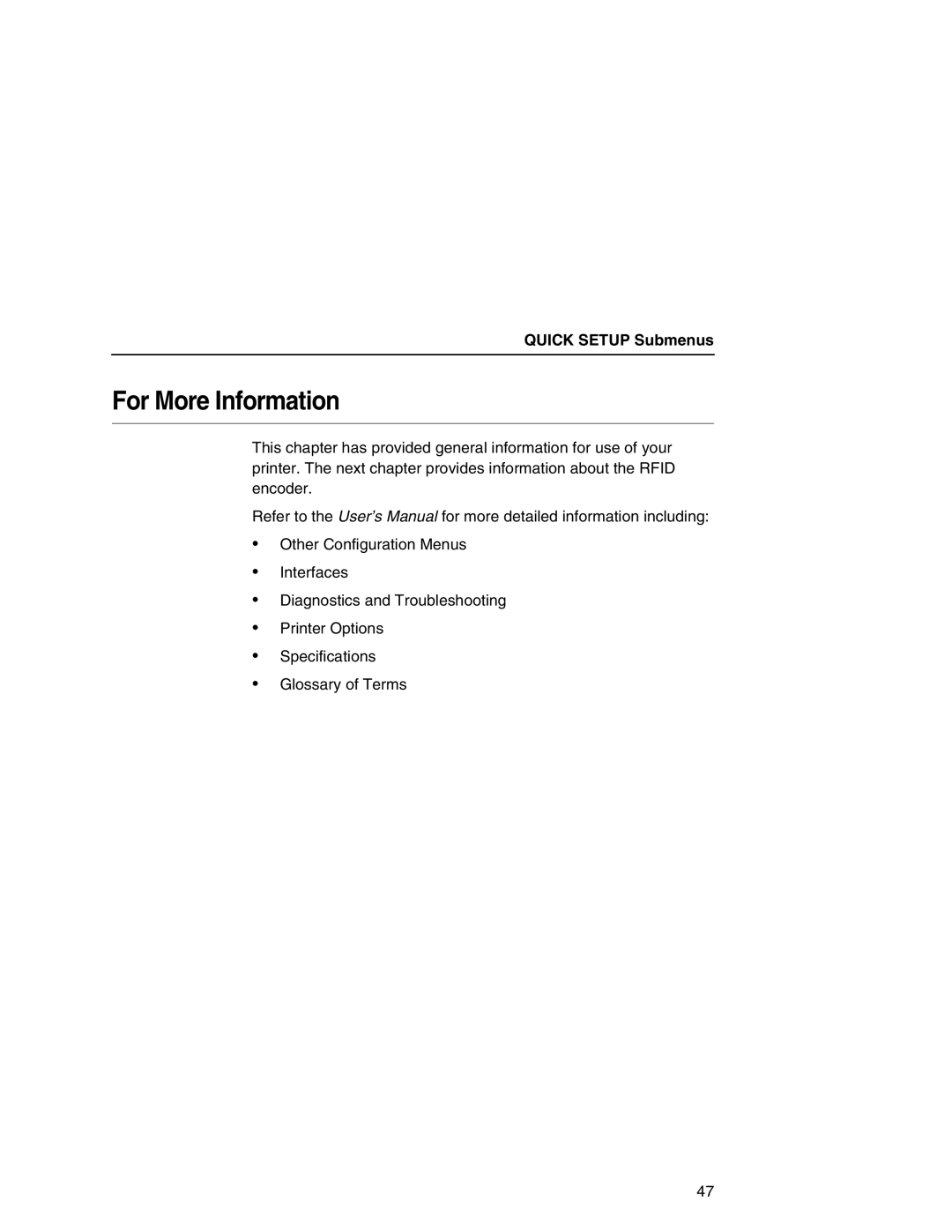 Printronix T5000e setup guide For More Information 