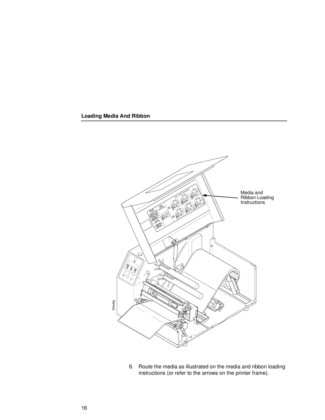 Printronix T5000e setup guide Media Ribbon Loading Instructions 