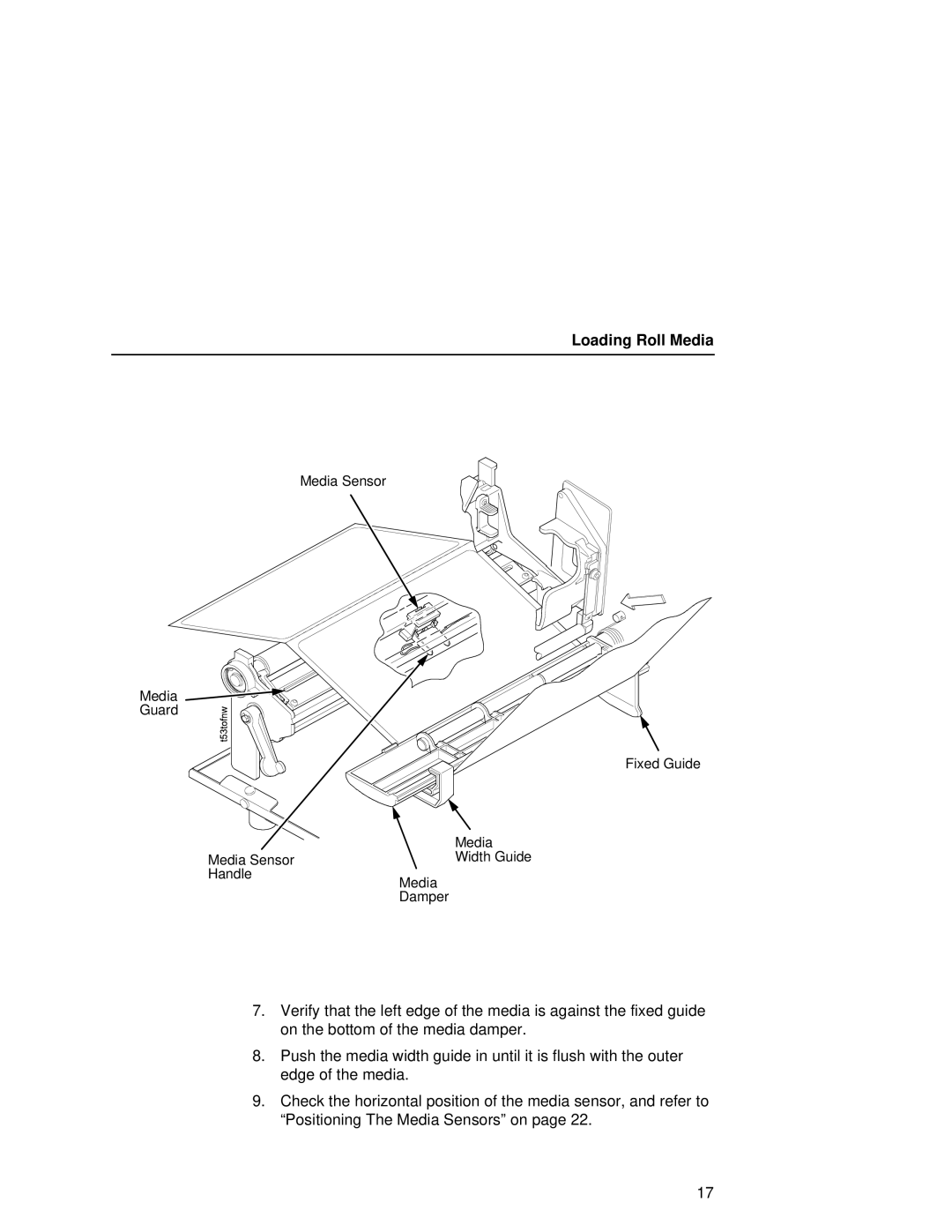 Printronix T5000e setup guide Loading Roll Media 