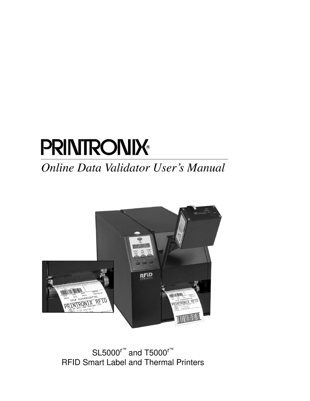 Printronix T5000R user manual Online Data Validator User’s Manual 