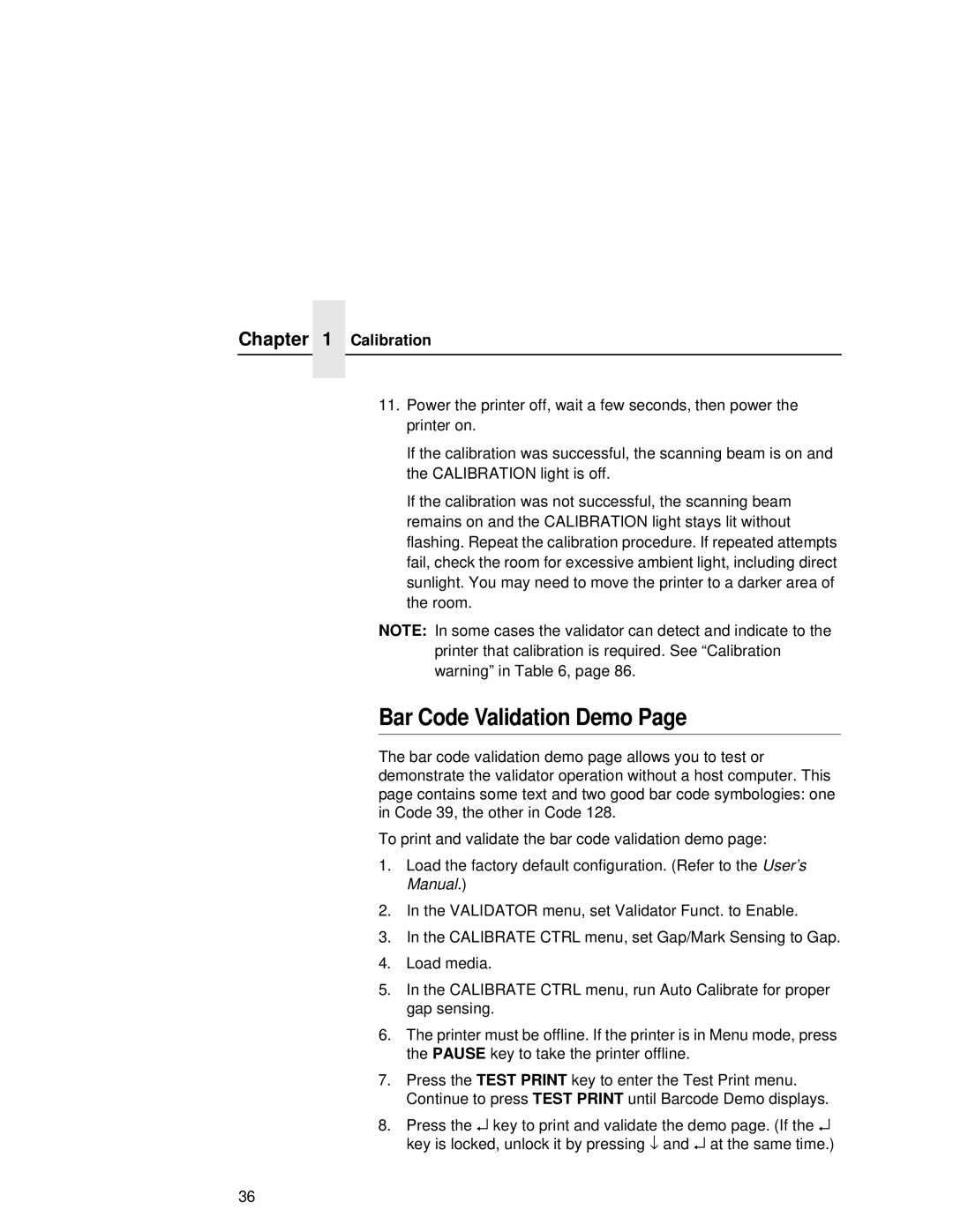 Printronix T5000R user manual Bar Code Validation Demo 