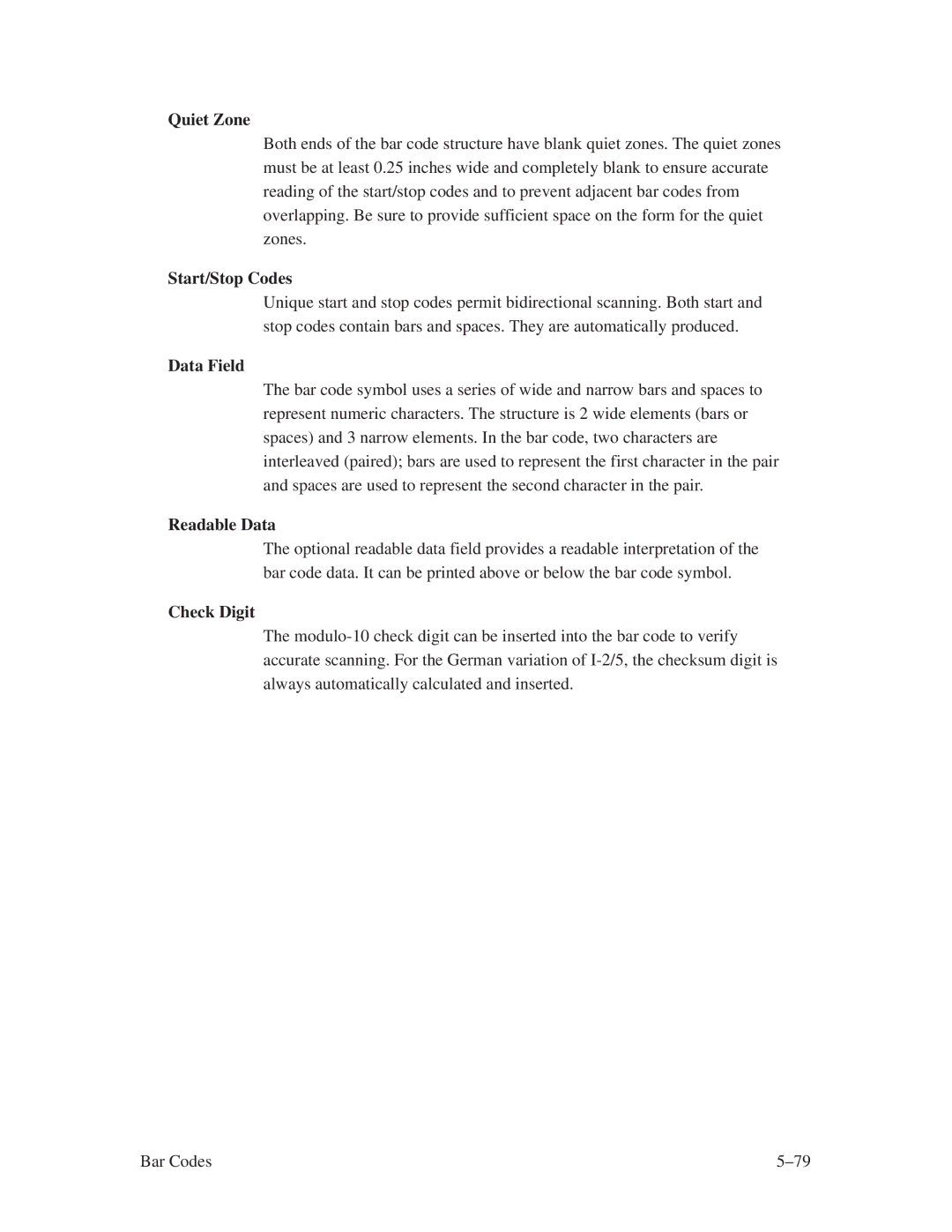 Printronix ThermaLine Series manual Quiet Zone 