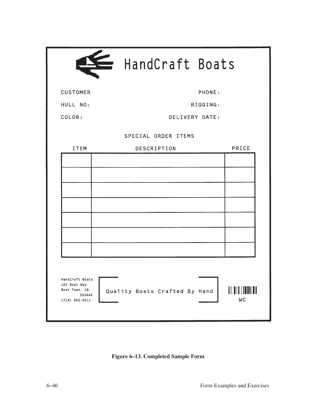 Printronix ThermaLine Series manual ±13. Completed Sample Form 