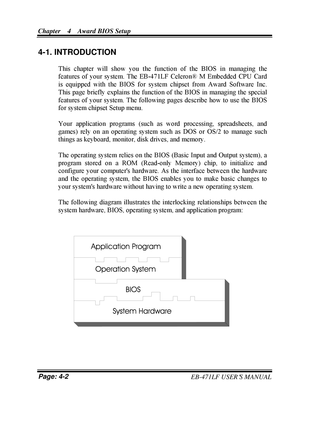 Pro-Tech ULV Celeron M 3.5 Embedded Card With VGA/ SOUND/ LAN, EB-471LF M1 user manual Introduction 