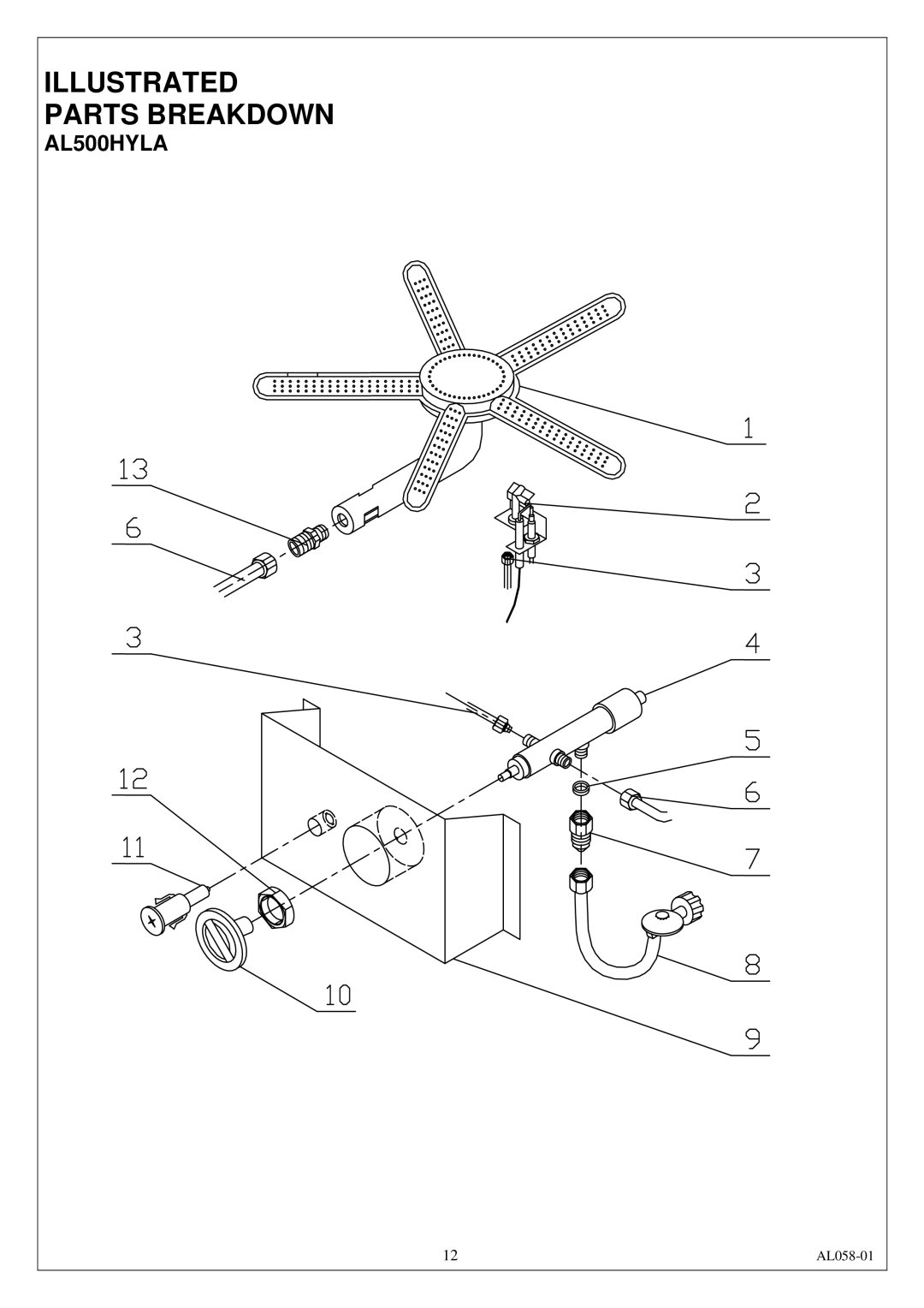 Procom AL500HYLA installation manual AL058-01 