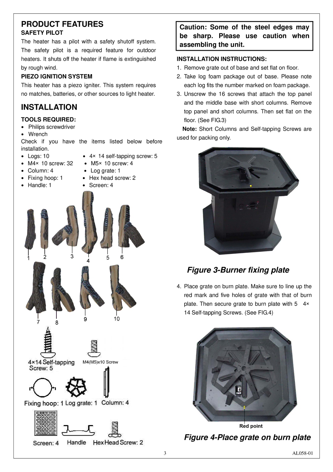 Procom AL500HYLA installation manual Product Features, Installation 