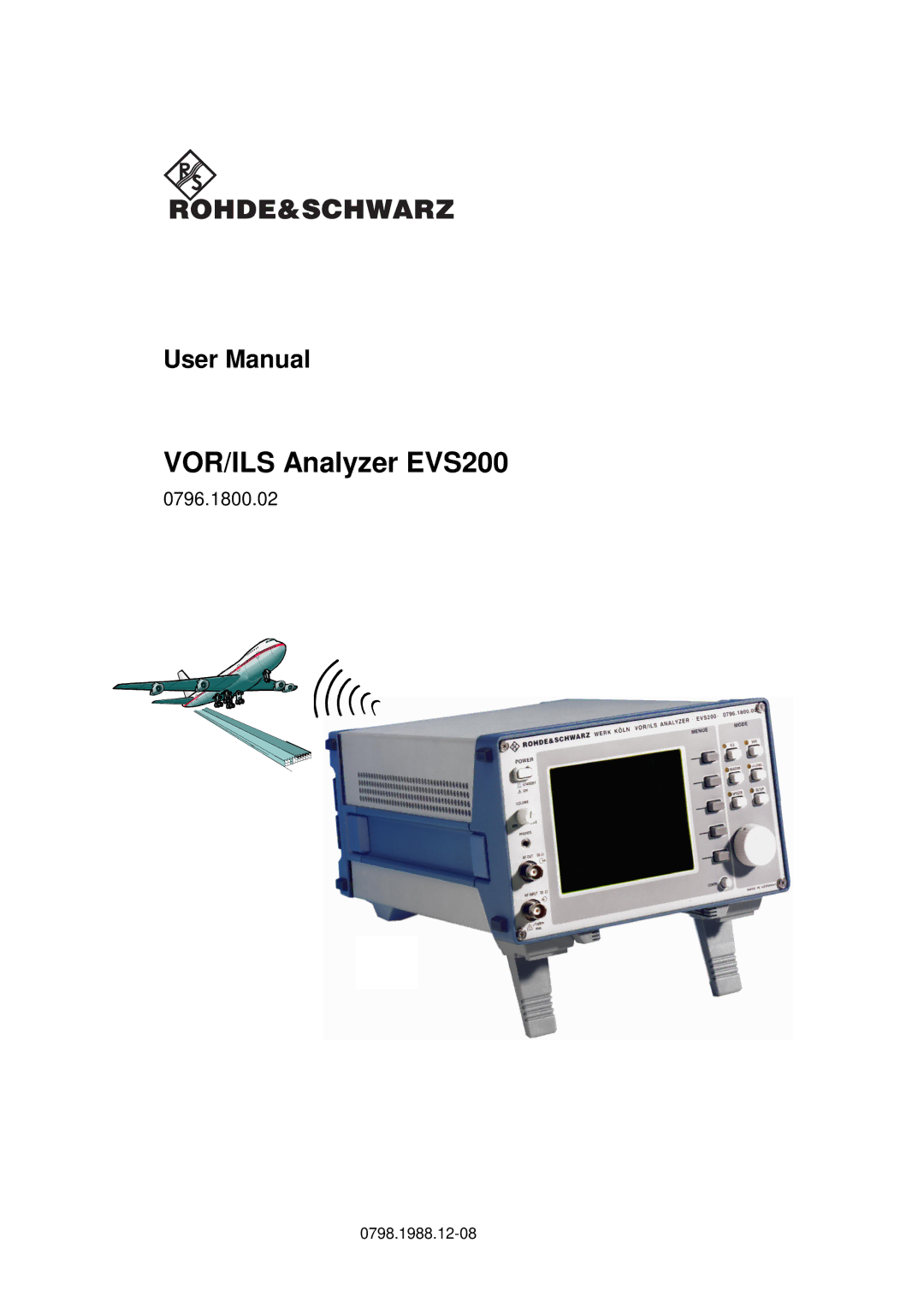 Procom user manual VOR/ILS Analyzer EVS200 