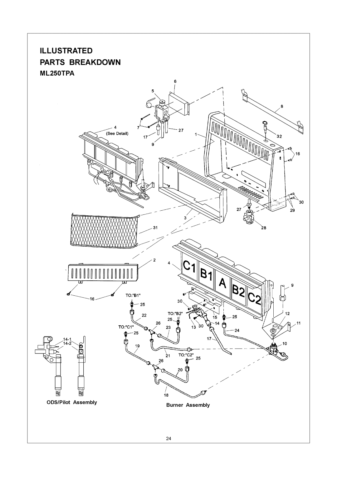 Procom ML150HPA, ML150TPA, ML250HPA installation manual ML250TPA 