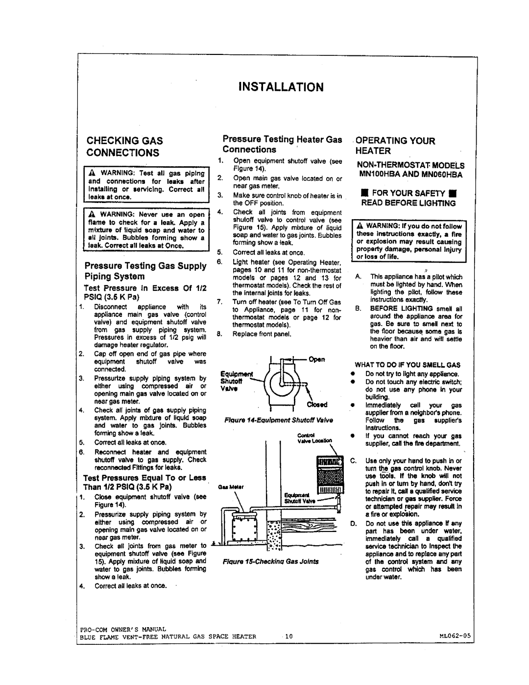 Procom MN060HBA, MN100HBA, MN100TBA manual 