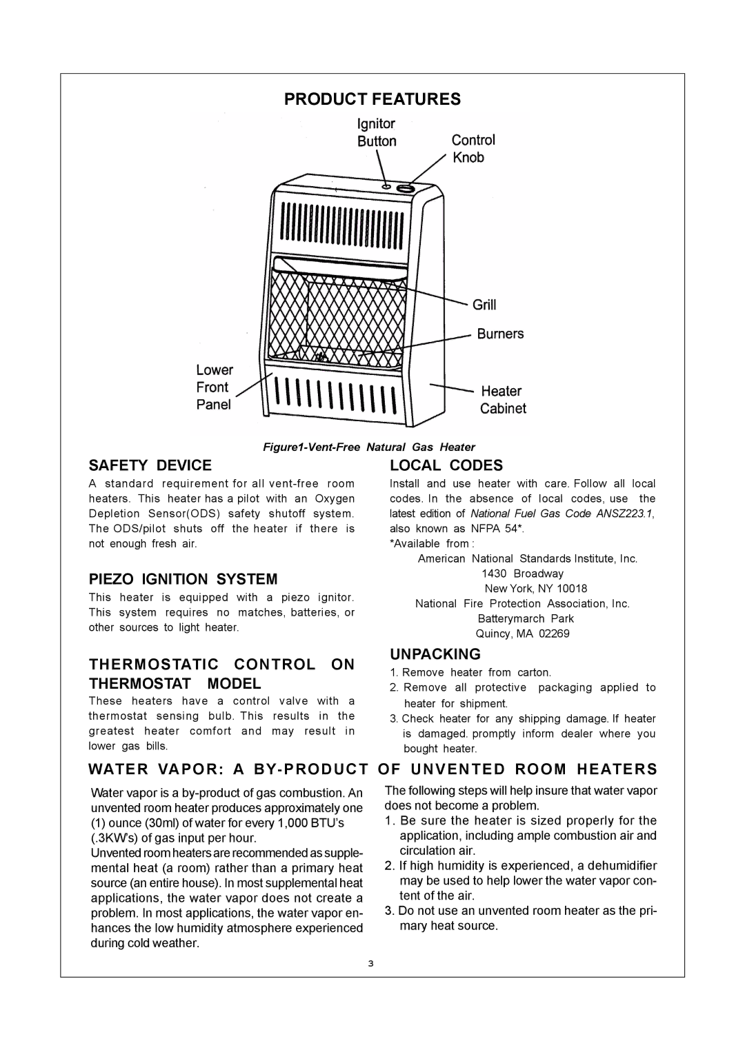 Procom MN100HBA, MN060HBA, MN100TBA installation manual Product Features 