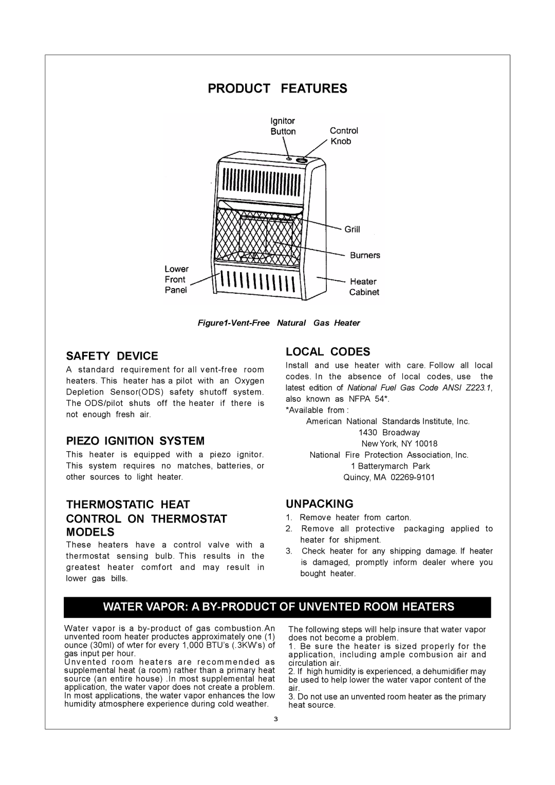 Procom MN100TPA, MN100HPA, MN060HPA installation manual Product Features 