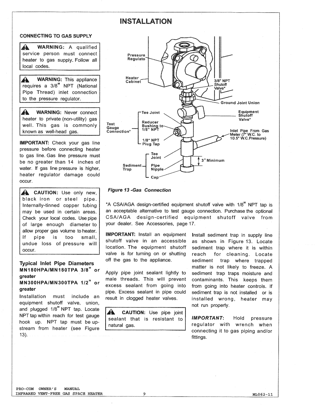 Procom MN300HPA, MN180HPA, MN180TPA, MN300TPA manual 