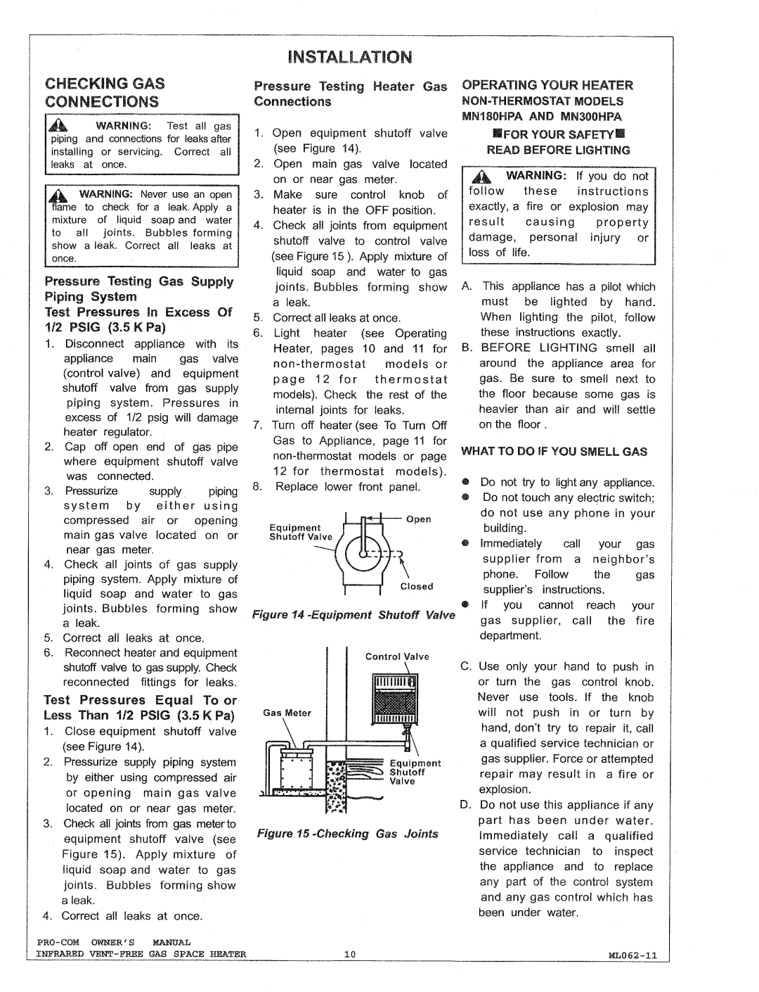 Procom MN300TPA, MN180HPA, MN180TPA, MN300HPA manual 