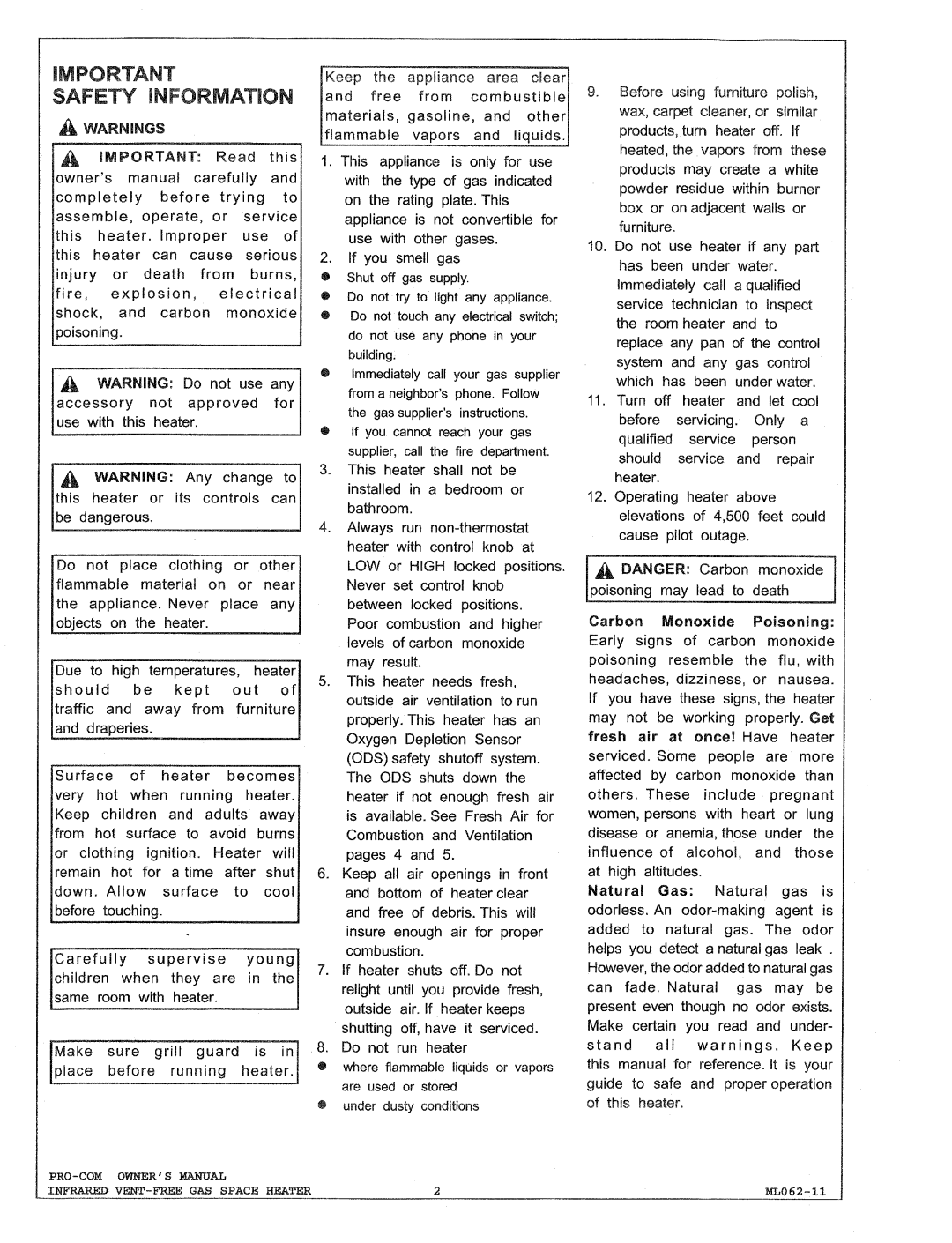 Procom MN300TPA, MN180HPA, MN180TPA, MN300HPA manual 